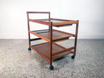 Danish Teak Bar Cart by Dyrlund