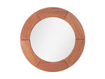 Danish Modern Segmented Teak Circular Mirror