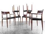 Arne Hovmand Olsen Danish Teak Dining Chairs for Mogens Kold