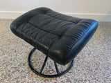 Ekorness Stressless Recliner with Ottoman - Vintage 1970s