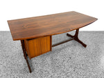 Vintage Brazilian Rosewood Desk - Mid Century Modern