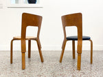 Alvar Aalto Model 66 Chairs by Finmar - a Pair