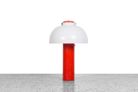 Lightolier Enameled Metal and Acrylic Table Lamp