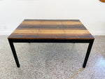 Milo Baughman Mixed Woods Dining Table for Directional