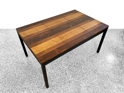 Milo Baughman Mixed Woods Dining Table for Directional - Mid Century Modern