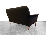 Folke Ohlsson for DUX Two-Seat Sofa - Original Black Wool Upholstery