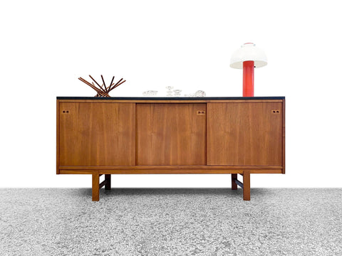 Mid Century Danish Modern Teak Credenza