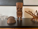 Hand Carved 12" Hawaiian Tiki Statue