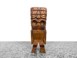 Hand Carved 12" Hawaiian Tiki Statue