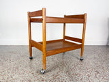 Mid Century Danish Modern Teak Bar Cart