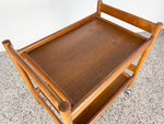 Mid Century Danish Modern Teak Bar Cart