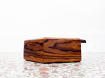 Hexagonal Cocobolo Rosewood Jewelry Box with Dividers