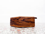 Hexagonal Cocobolo Rosewood Jewelry Box with Dividers