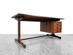 Vintage Brazilian Rosewood Desk - Mid Century Modern