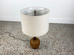 Walnut and Cork Table Lamp by Lynard -  Mid Century Modern