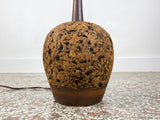 Walnut and Cork Table Lamp by Lynard -  Mid Century Modern