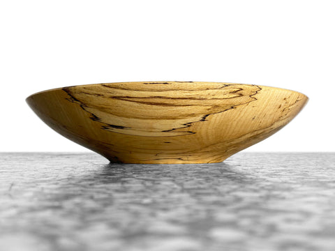 Studio Crafted Spalted Maple Wood Bowl - Hand Turned