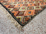 Vintage 5x7 Morrocan Wool Shag Rug - Hand Knotted