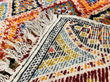 Vintage 5x7 Morrocan Wool Shag Rug - Hand Knotted