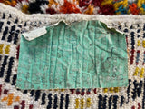 Vintage 5x7 Morrocan Wool Shag Rug - Hand Knotted