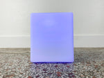 Color Changing LED Laurel Frosted Cube Lamp - Mid Century Modern