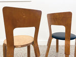 Alvar Aalto Model 66 Chairs by Finmar - a Pair