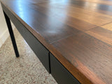 Milo Baughman Mixed Woods Dining Table for Directional