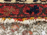 Vintage Turkish Kilim Hand-Knotted 4'x6' Wool Rug
