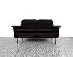 Folke Ohlsson for DUX Two-Seat Sofa - Original Black Wool Upholstery