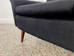 Folke Ohlsson for DUX Two-Seat Sofa - Original Black Wool Upholstery