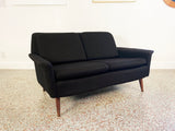 Folke Ohlsson for DUX Two-Seat Sofa - Original Black Wool Upholstery