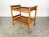 Mid Century Danish Modern Teak Bar Cart