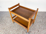 Mid Century Danish Modern Teak Bar Cart