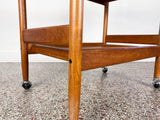 Mid Century Danish Modern Teak Bar Cart