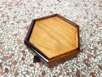 Hexagonal Cocobolo Rosewood Jewelry Box with Dividers