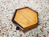 Hexagonal Cocobolo Rosewood Jewelry Box with Dividers