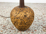 Walnut and Cork Table Lamp by Lynard -  Mid Century Modern