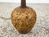 Walnut and Cork Table Lamp by Lynard -  Mid Century Modern