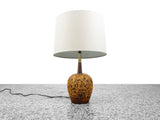 Walnut and Cork Table Lamp by Lynard -  Mid Century Modern