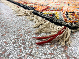 Vintage 5x7 Morrocan Wool Shag Rug - Hand Knotted