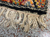 Vintage 5x7 Morrocan Wool Shag Rug - Hand Knotted