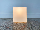 Color Changing LED Laurel Frosted Cube Lamp - Mid Century Modern