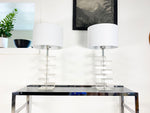 Mid Century Modern Chrome and Smoked Glass Console Table