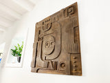 Hand Carved Wooden Wall Sculpture by Nerone Ceccarelli and Giovanni Patuzzi for Gruppo NP2