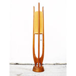 Sculptural Teak Table Lamp by Modeline - Vintage - Mid Century Modern