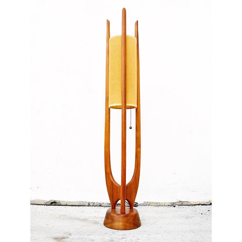 Sculptural Teak Table Lamp by Modeline - Vintage - Mid Century Modern