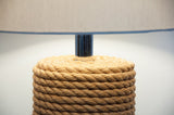 Rope Table Lamp in the Style of Adrien Audoux and Frida Minet - Mid Century Modern