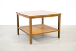 Paul McCobb Walnut and Brass Side Table For Calvin - Irwin Collection - Vintage - Mid Century Modern