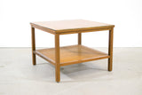 Paul McCobb Walnut and Brass Side Table For Calvin - Irwin Collection - Vintage - Mid Century Modern