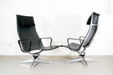 Eames for Herman Miller Aluminum Group Lounge Chairs and Ottoman - 1958